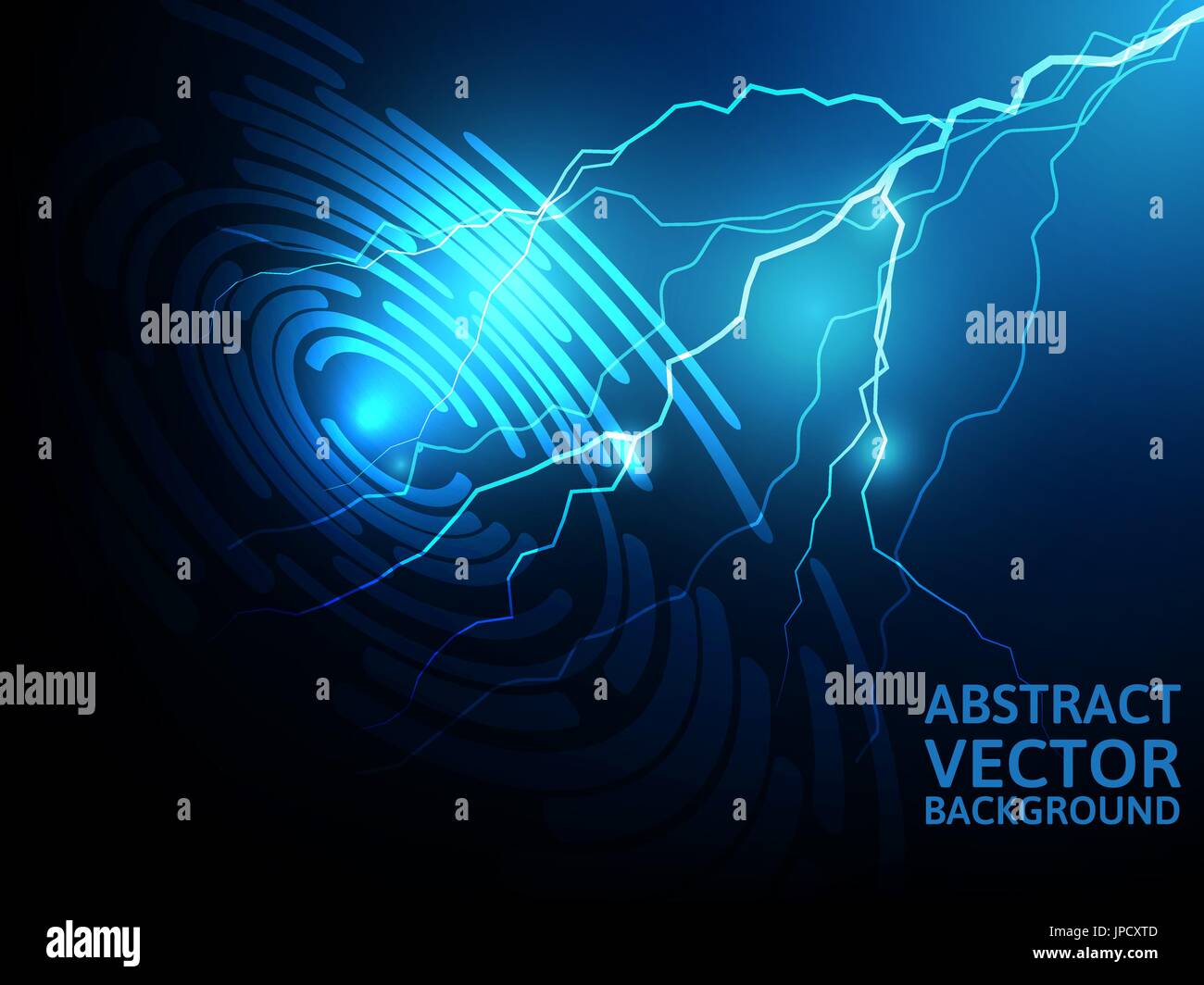 Lightning abstract vector blue background Stock Vector Image & Art Alamy