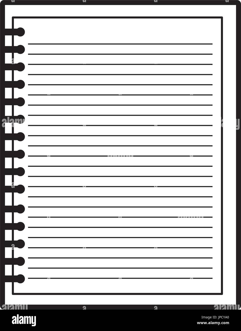 notebook school isolated icon Stock Vector Image & Art - Alamy