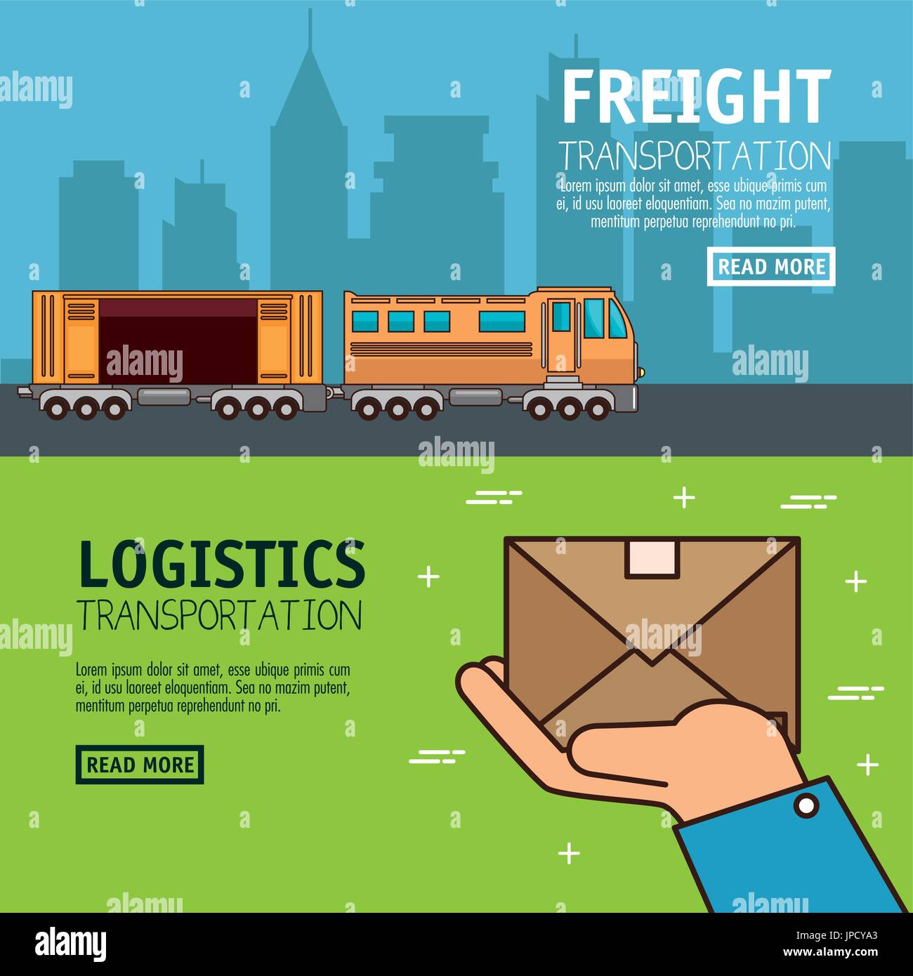 freight transportation and delivery logistic infographic vector