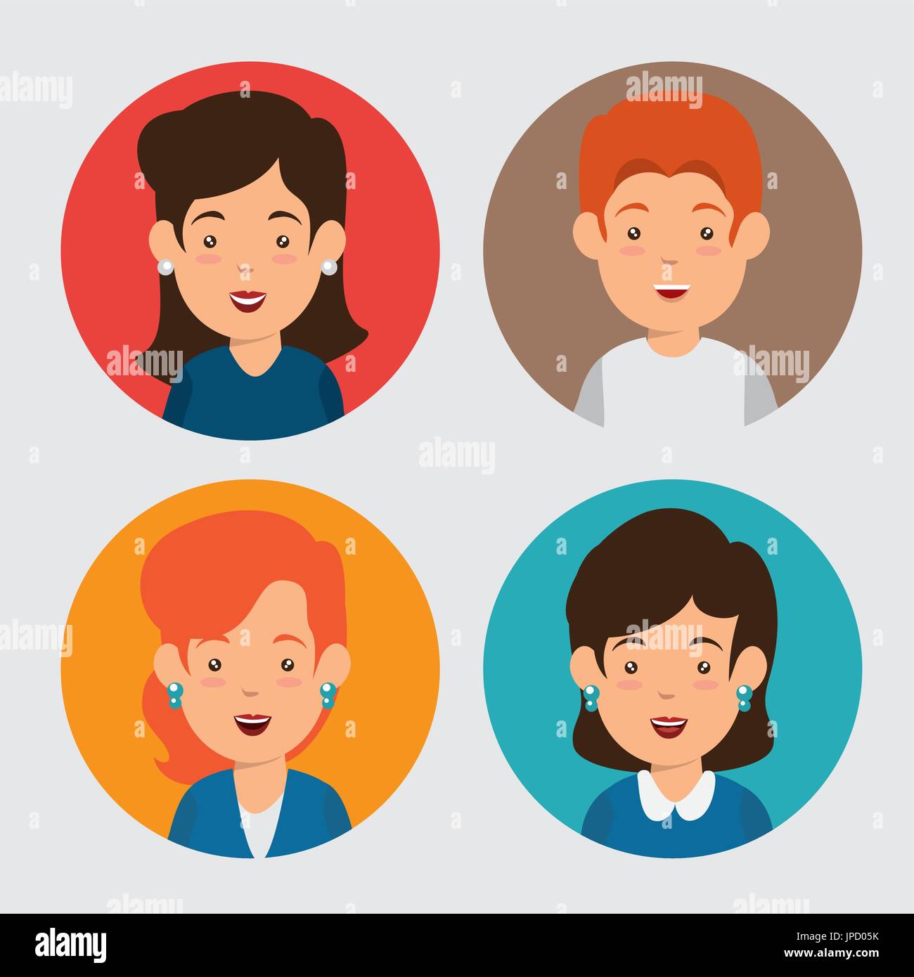business people icons vector illustration graphic design Stock Vector ...