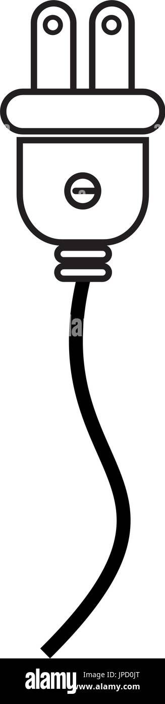 electric plug icon over white background vector illustration Stock ...