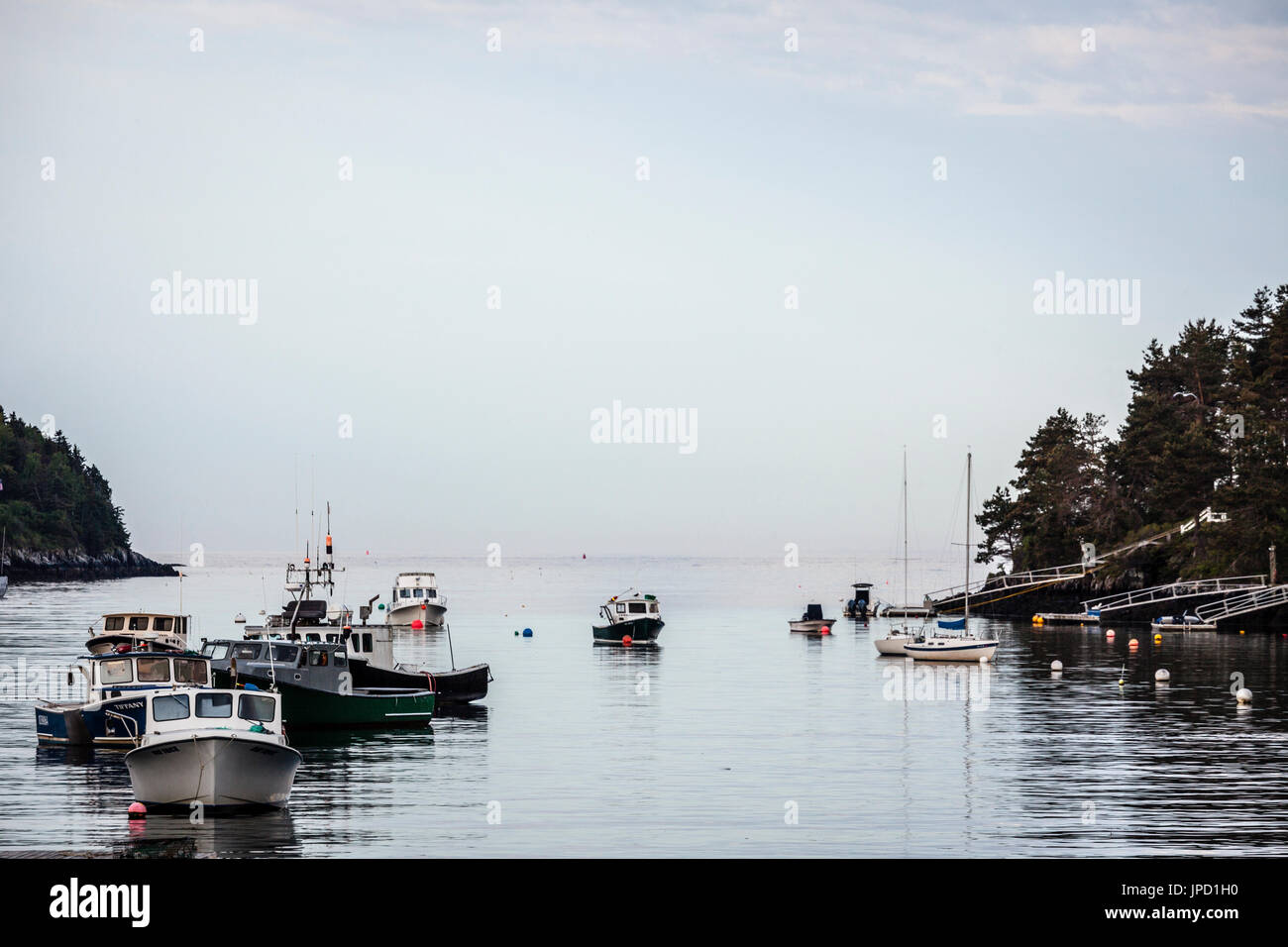 Lobster Shack   Mackerel Cove, Maine, USA Stock Photo