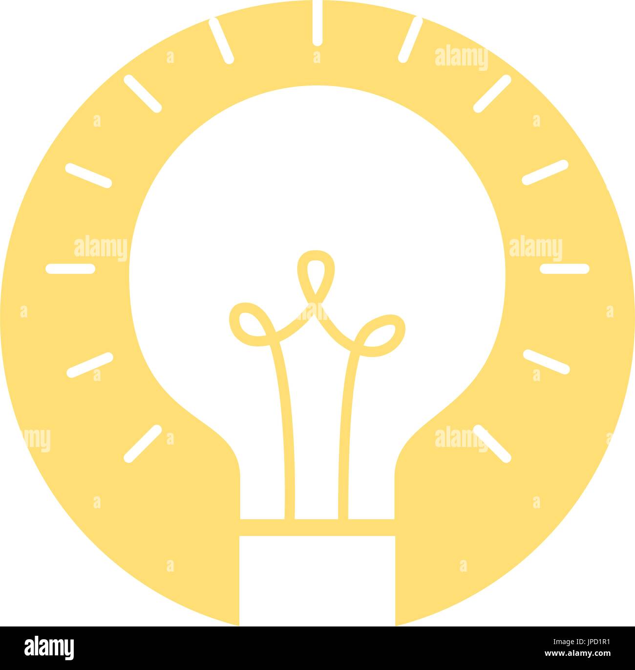 bulb light isolated icon Stock Vector Image & Art - Alamy