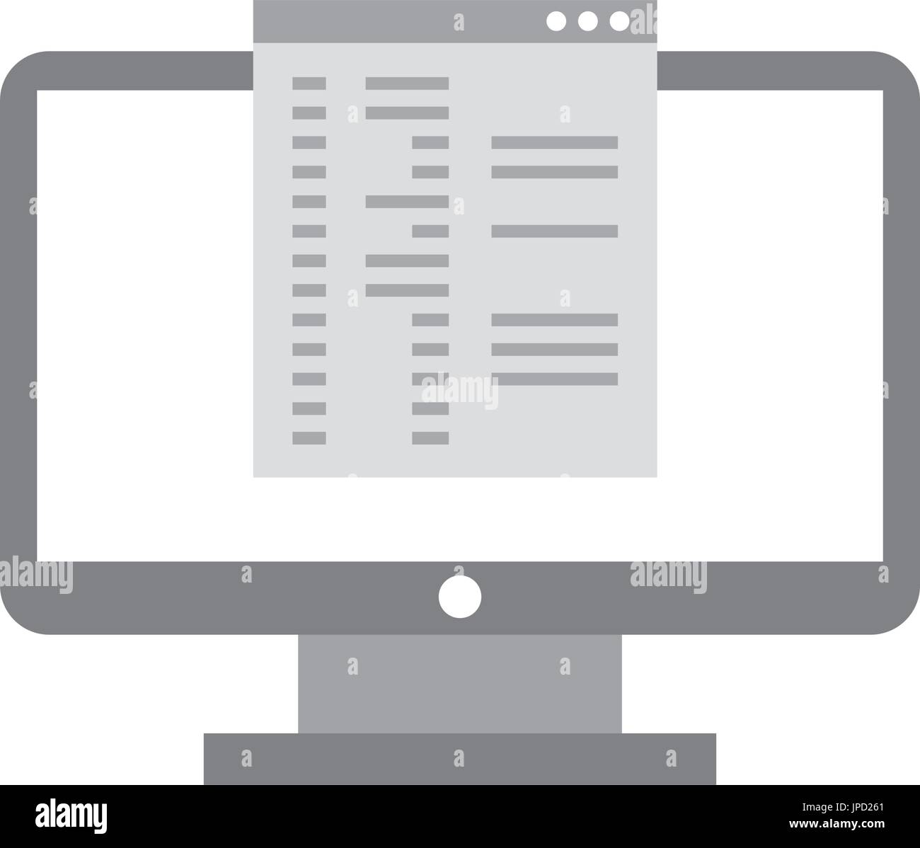 computer desktop with template Stock Vector Image & Art - Alamy