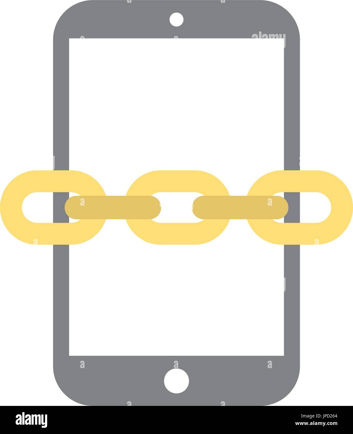 smartphone device with chain Stock Vector Image & Art - Alamy