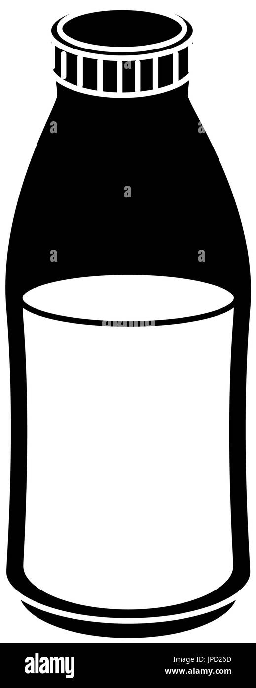 milk bottle icon over white background vector illustration Stock Vector ...