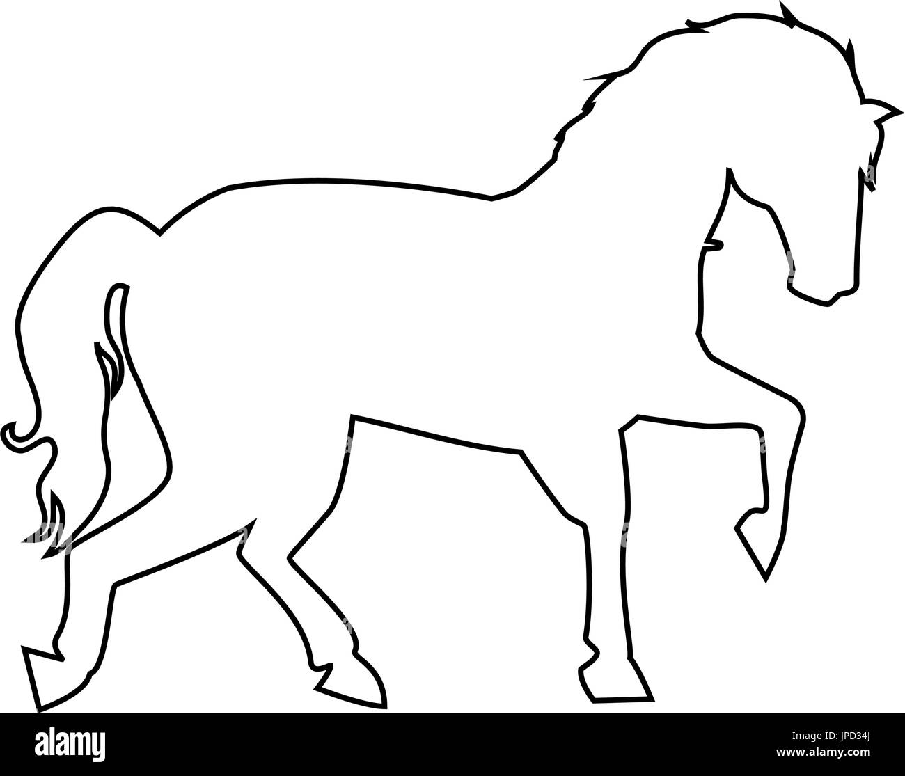 horse icon over white background vector illustration Stock Vector Image ...