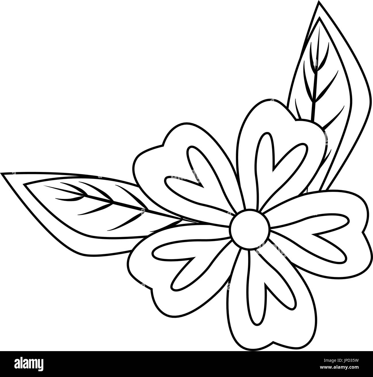 beautiful flower icon over white background vector illustration Stock ...
