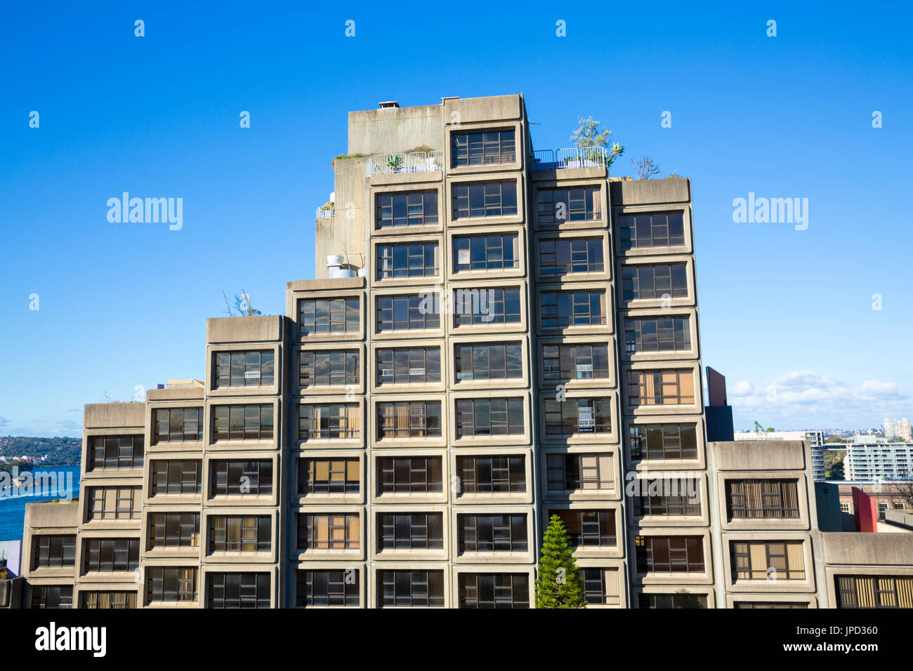 The Sirius public housing building in The Rocks area of Sydney city centre,New south wales,australia Stock Photo