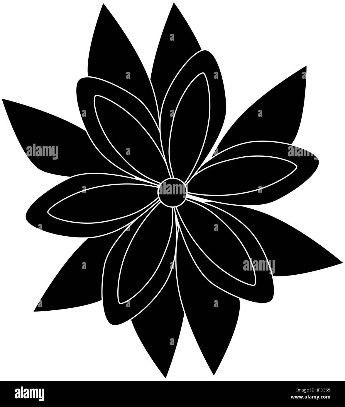 beautiful flower icon over white background vector illustration Stock ...