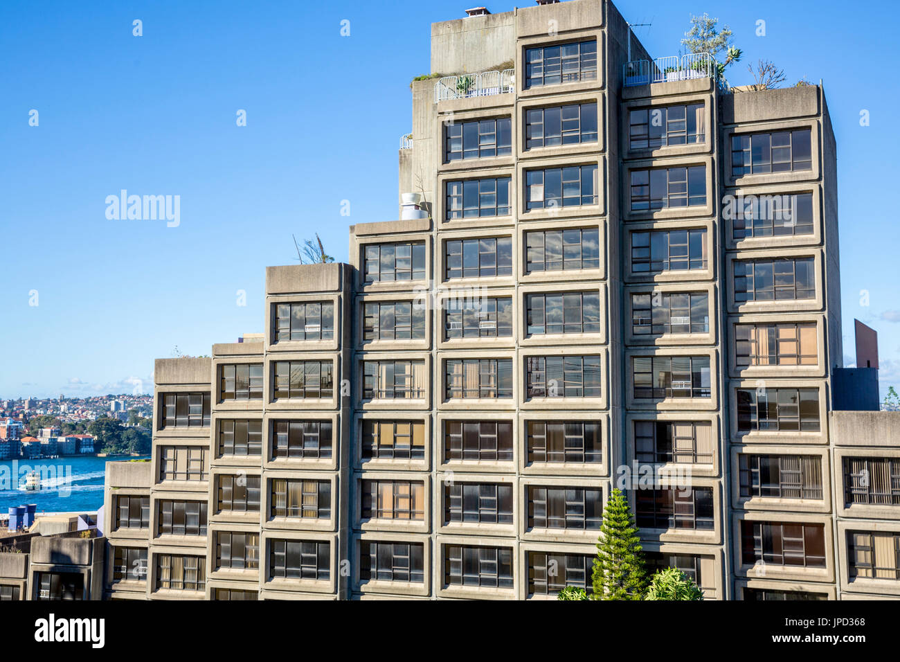 Sirius public housing building in the Rocks area of Sydney city centre,new south wales,Australia Stock Photo