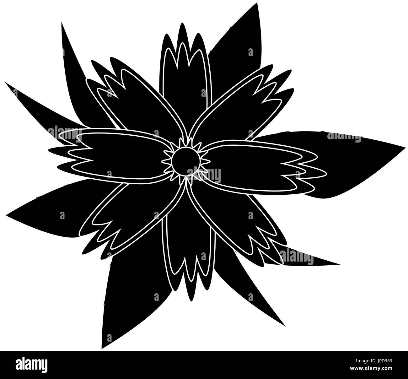 beautiful flower icon over white background vector illustration Stock ...