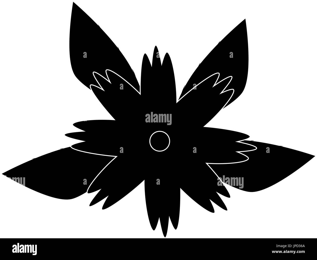 beautiful flower icon over white background vector illustration Stock ...