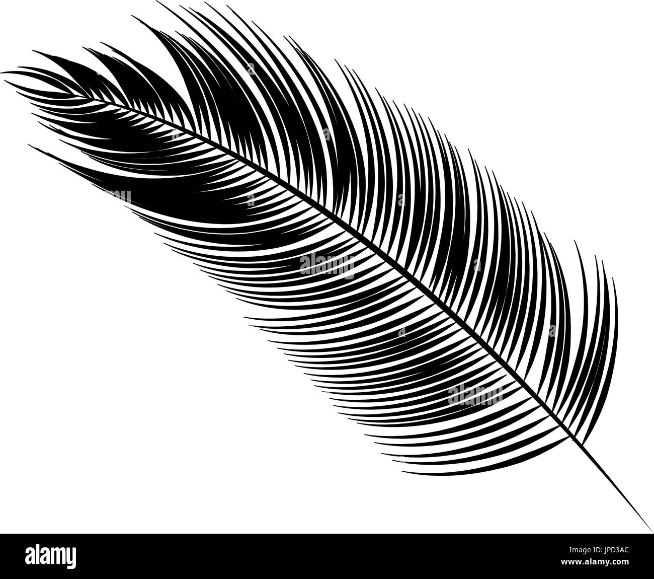 tropical leaf icon over white background vector illustration Stock ...