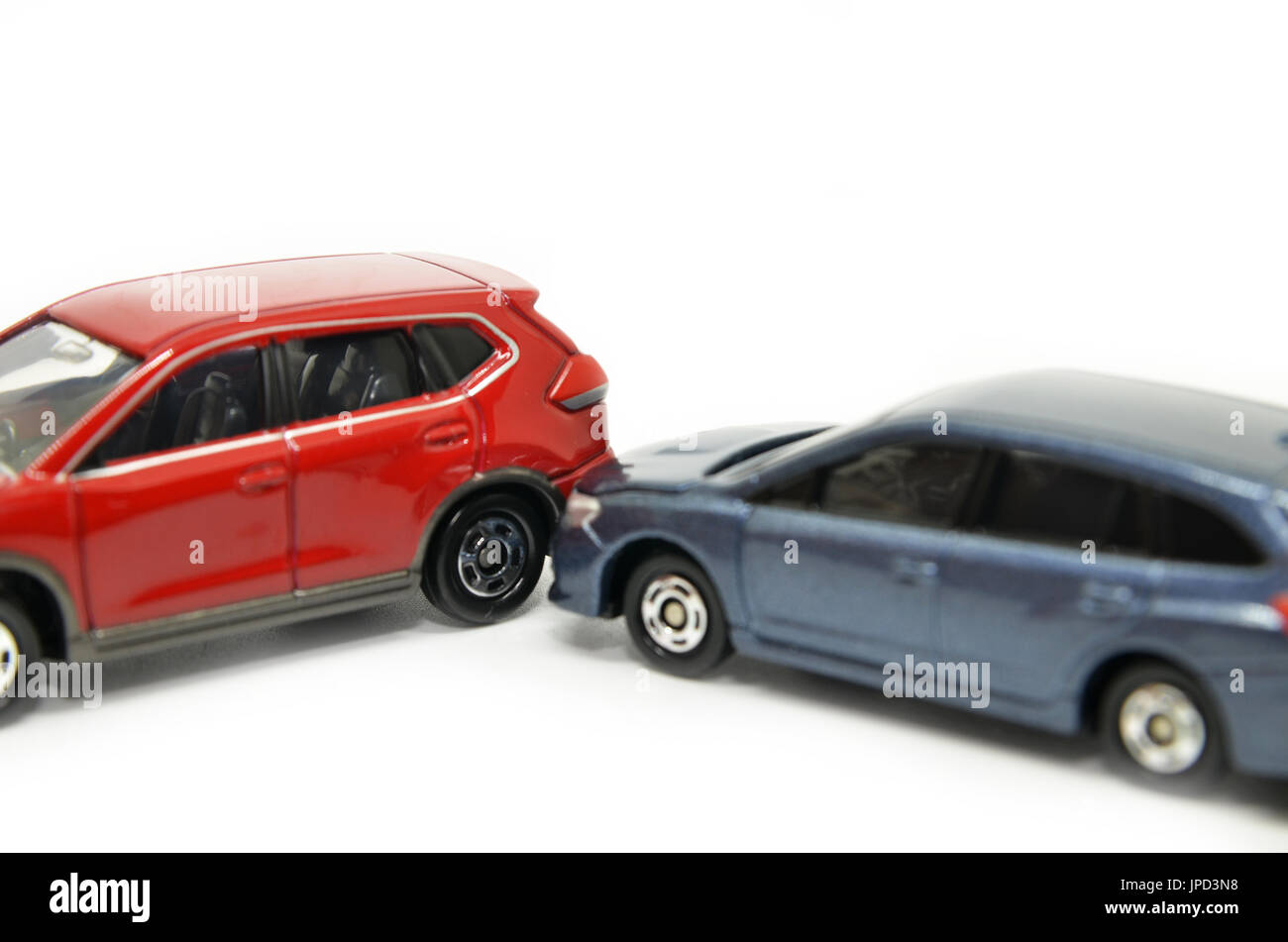 Cars accident crash isolated on white background Stock Photo - Alamy
