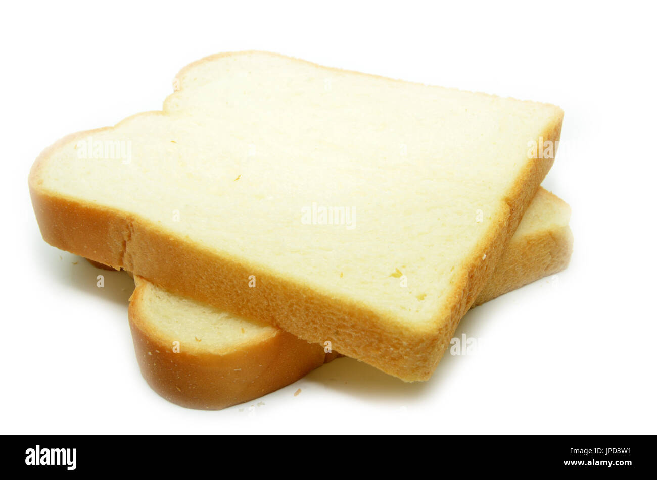 Sliced white bread isolated on white background Stock Photo - Alamy