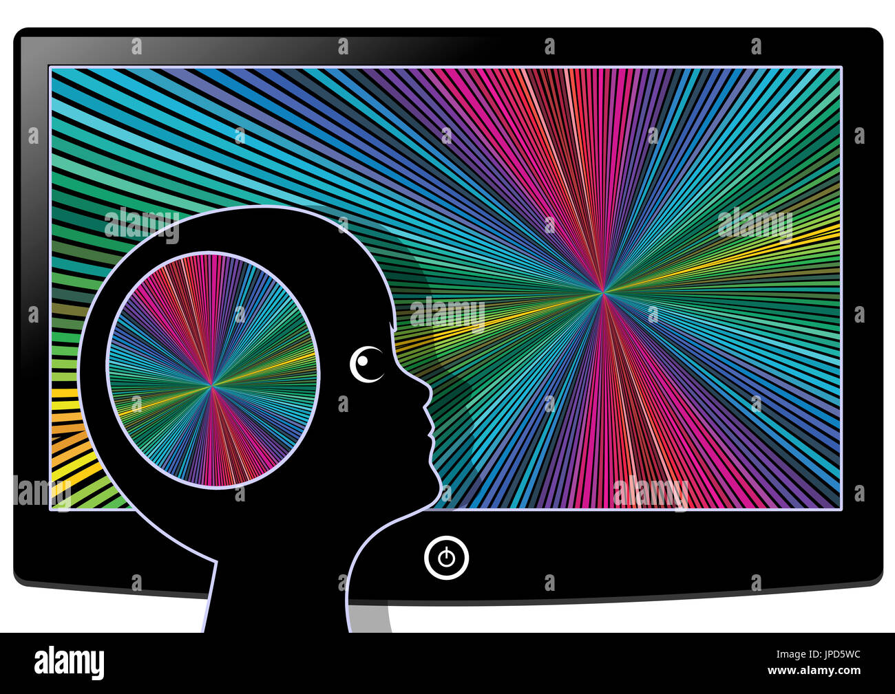 Watching television or computer games affect the brain development of