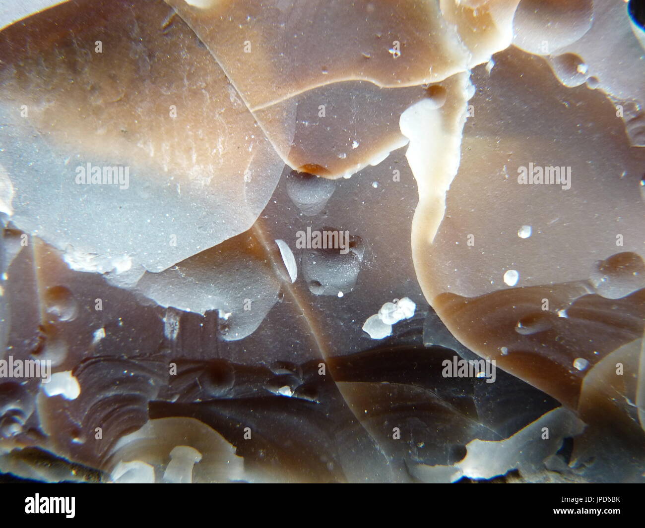 Knapped Flint Stock Photo