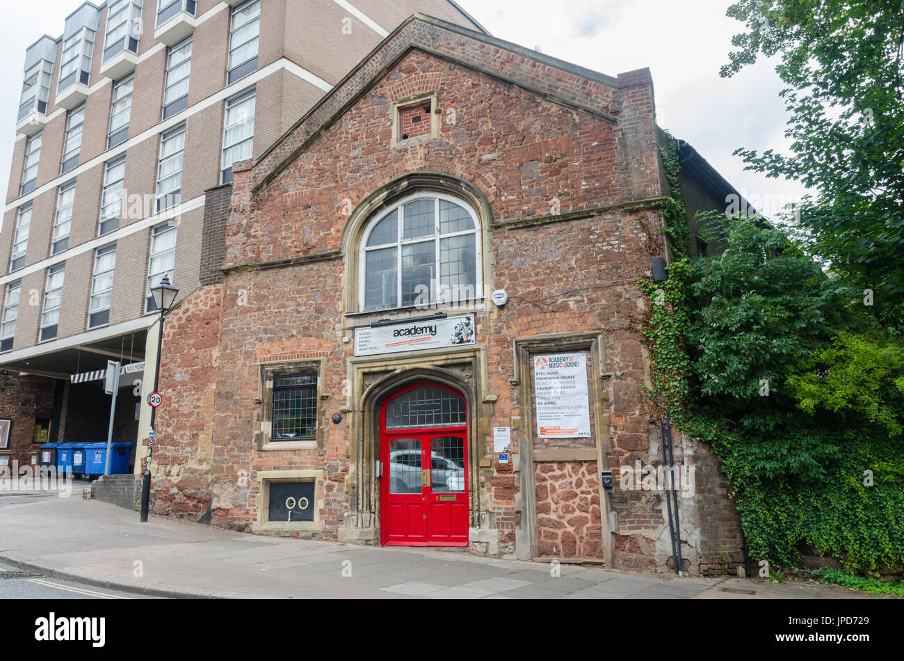 Exeter Academy of Music and Sound in Coombe Street, Exeter Stock Photo