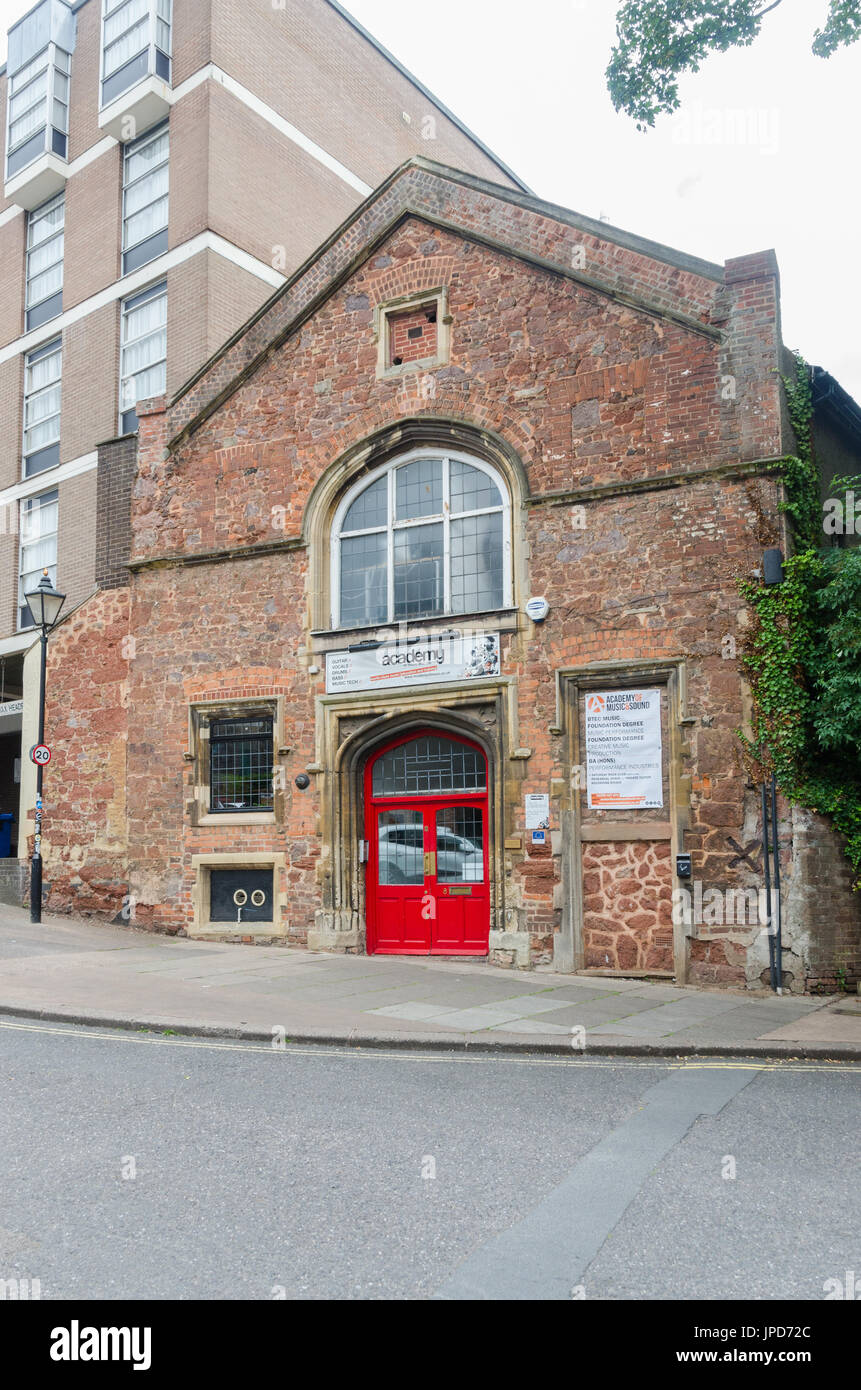 Exeter Academy of Music and Sound in Coombe Street, Exeter Stock Photo