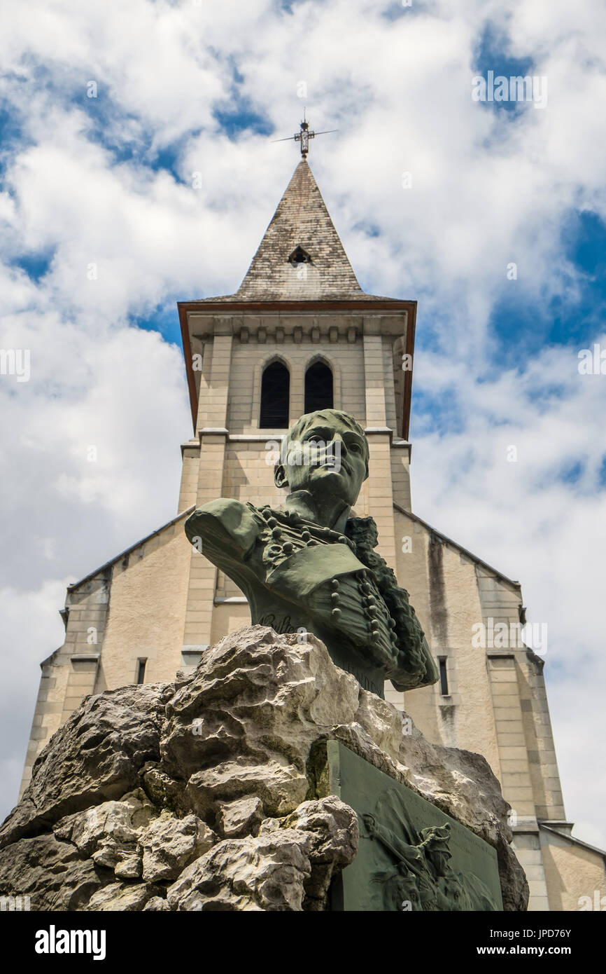 St. Peter Catholic church, Laurens, Pyrénées-Atlantiques, France. Stock Photo