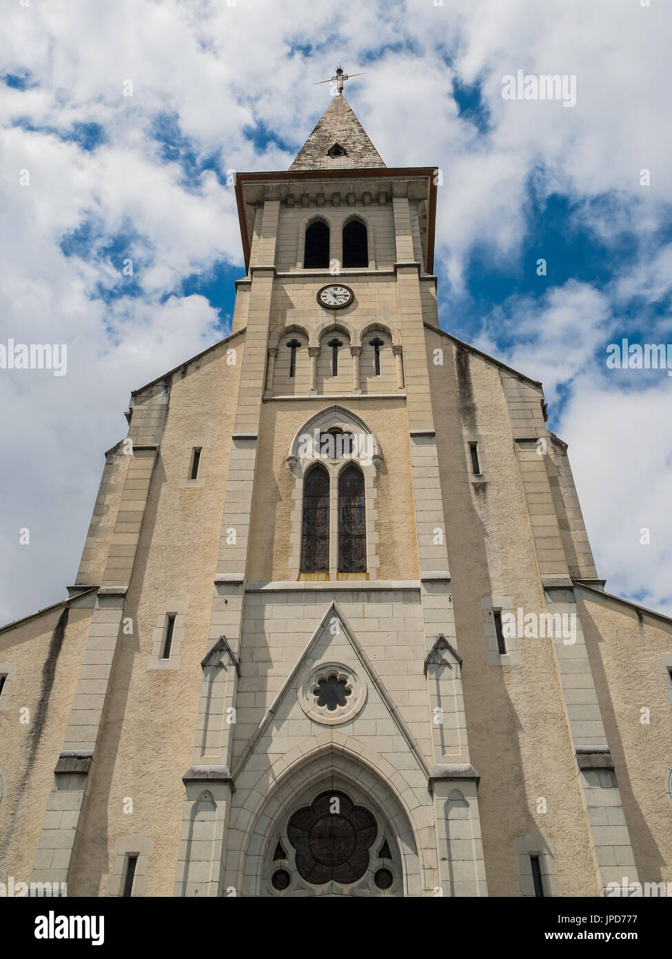 St. Peter Catholic church, Laurens, Pyrénées-Atlantiques, France. Stock Photo