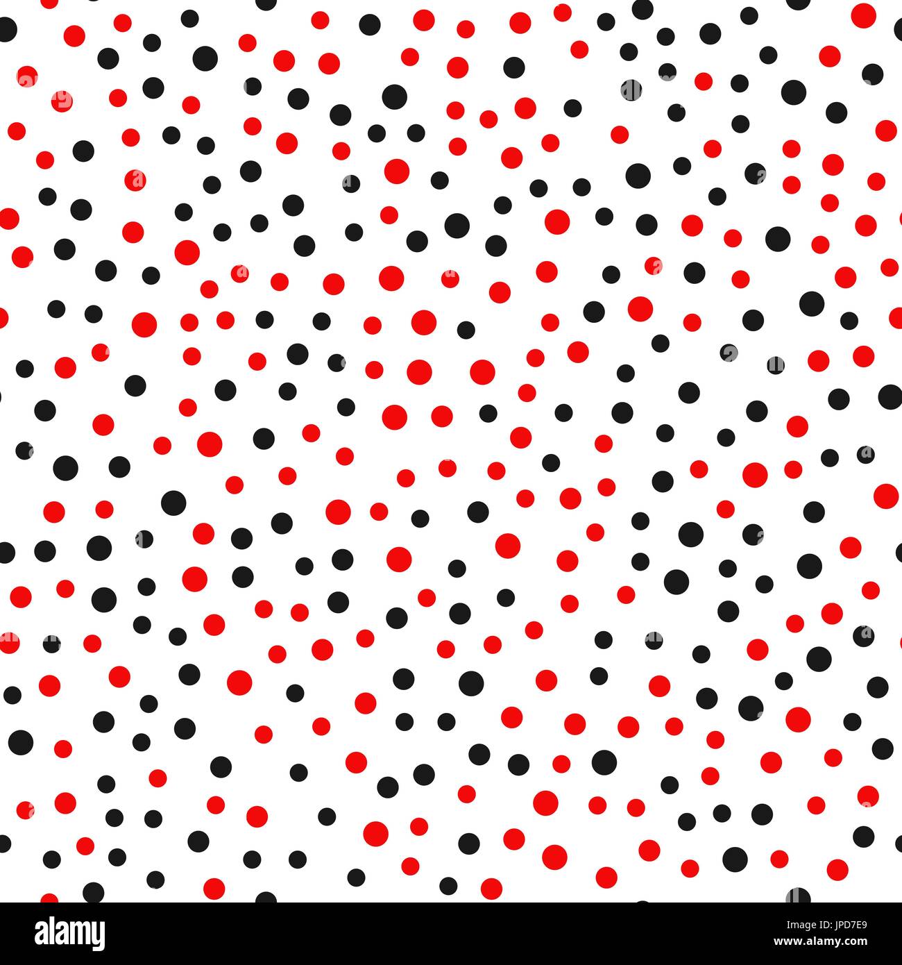 Dots Pattern Chaotic Black Red Background Stock Vector Image & Art - Alamy