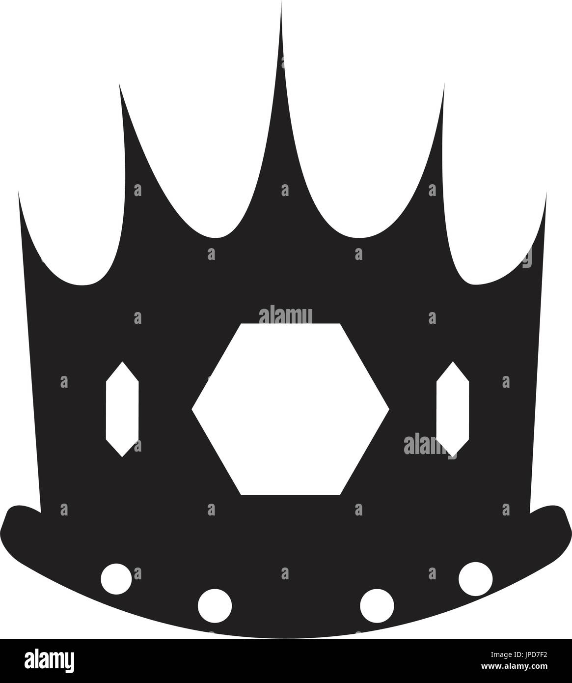 Isolated crown silhouette Stock Vector Image & Art - Alamy