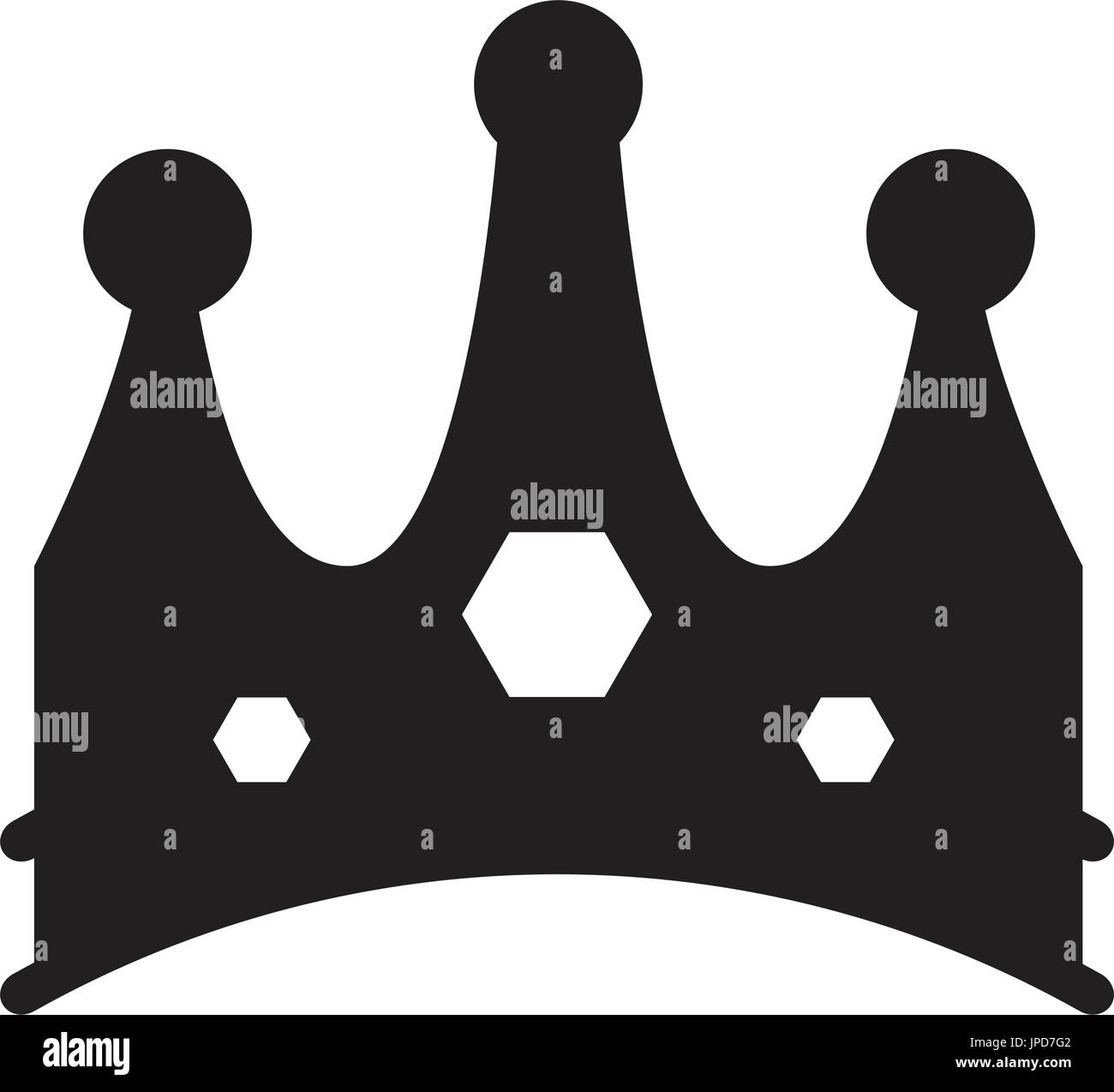 Isolated crown silhouette Stock Vector Image & Art - Alamy
