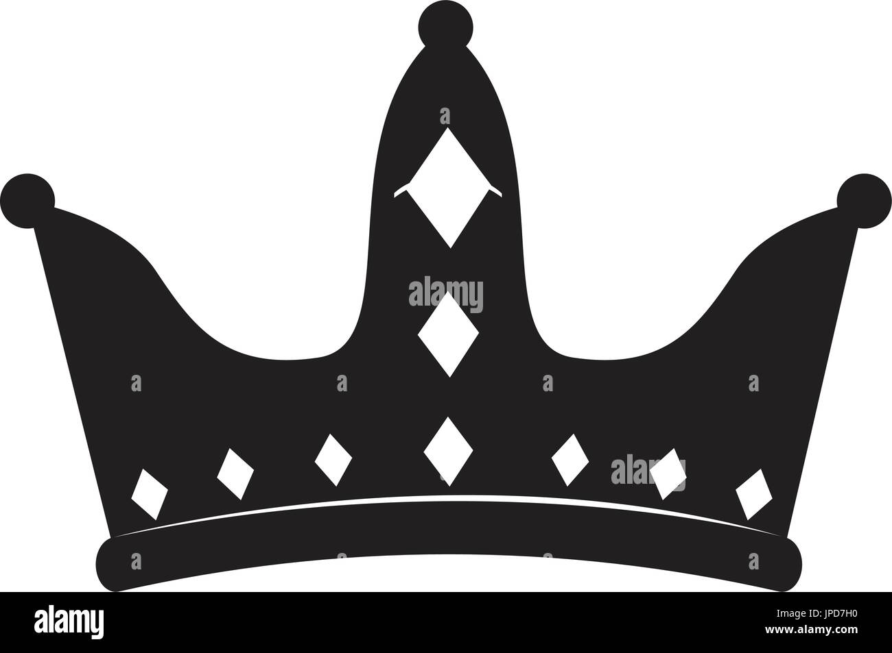 Isolated crown silhouette Stock Vector Image & Art - Alamy