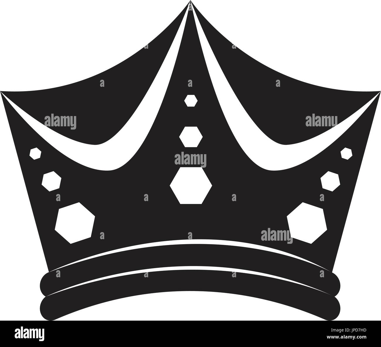 Isolated crown silhouette Stock Vector Image & Art - Alamy
