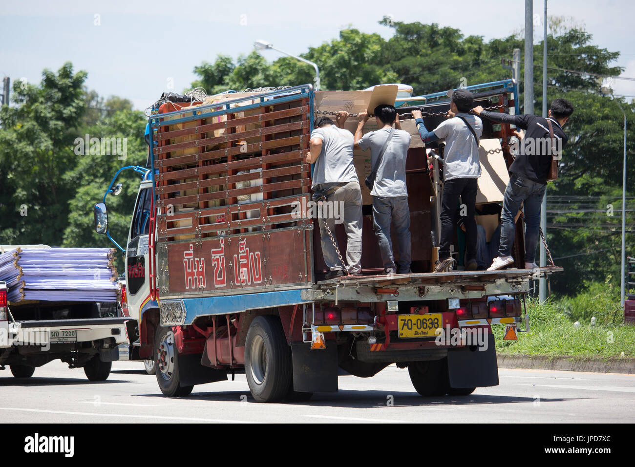 CHIANGMAI, THAILAND AUGUST 9 2016 Truck of Nim See Seng Transport