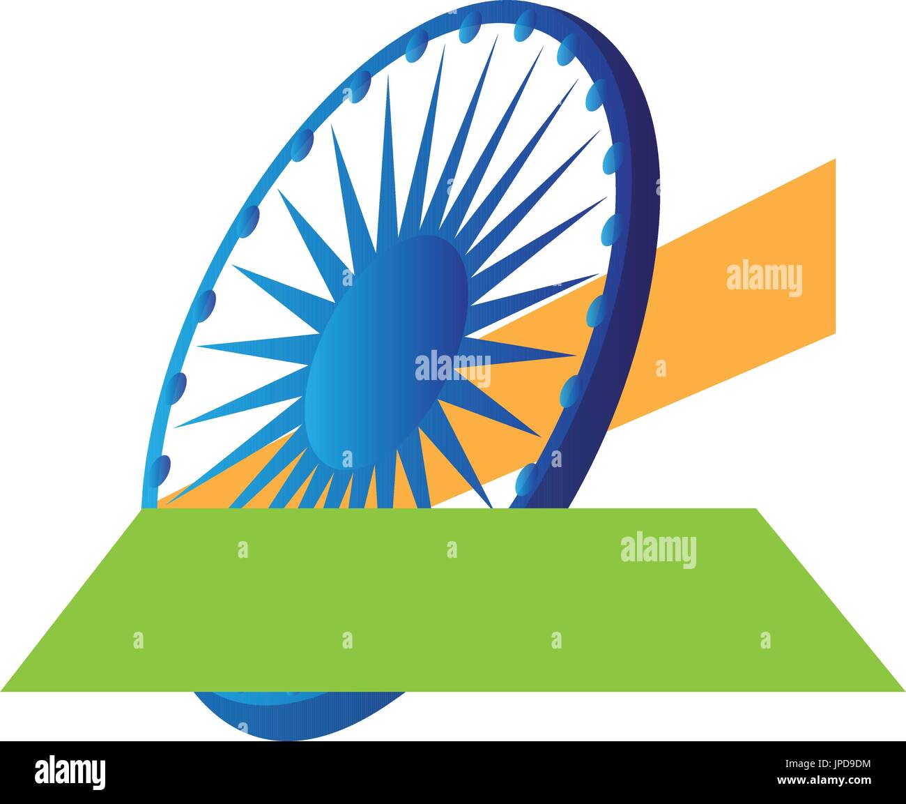 Indian flag label design art Stock Vector Images - Alamy
