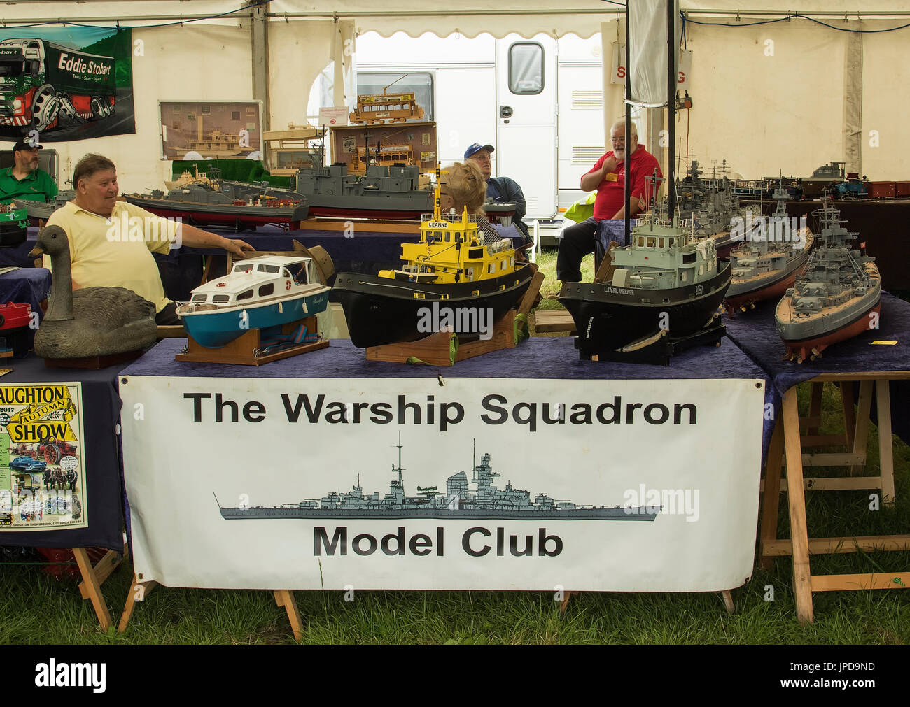 Model ships from the Warship Squadron Model Club on display at Ringmer