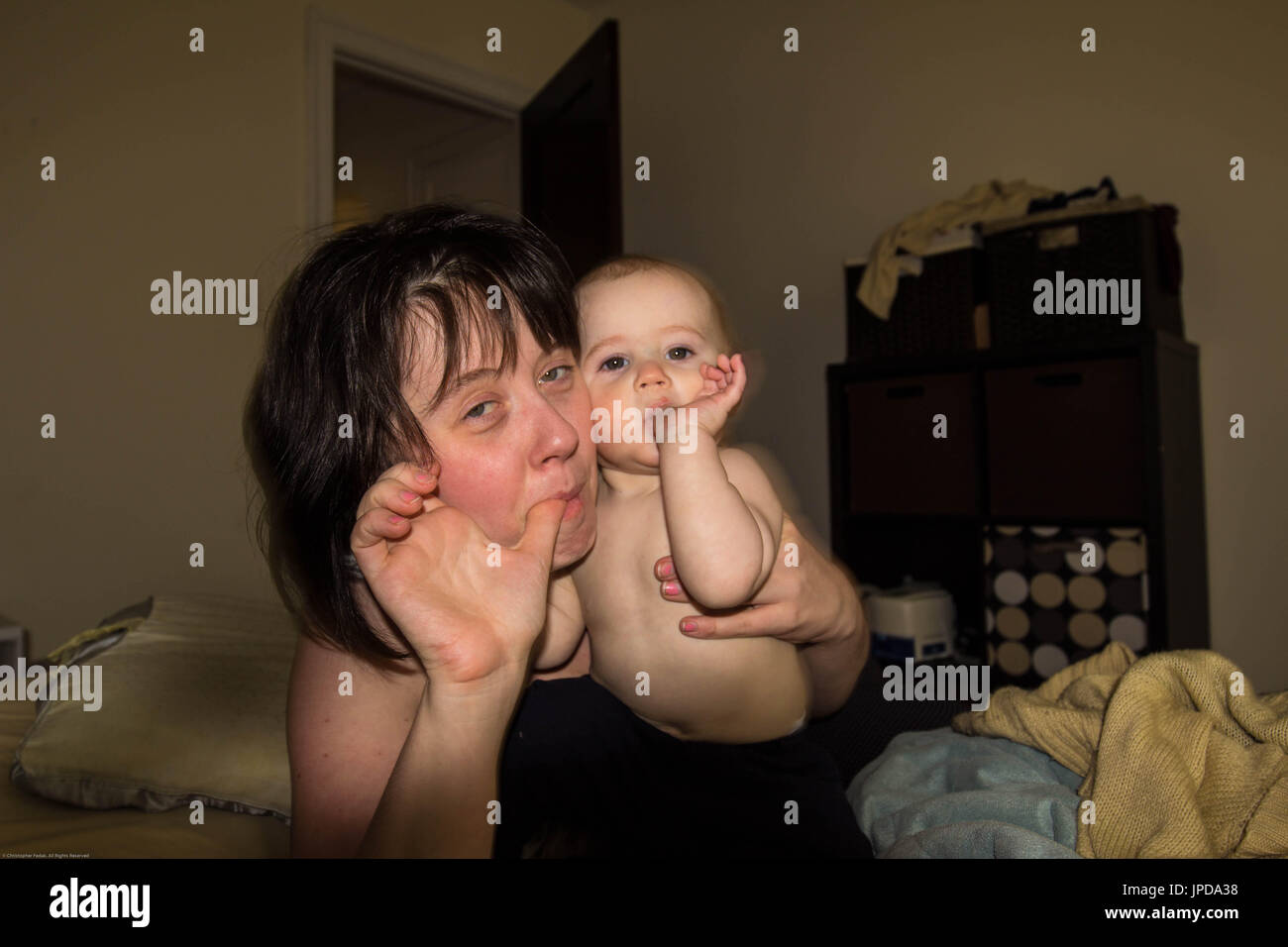 Mom suck child boy 
