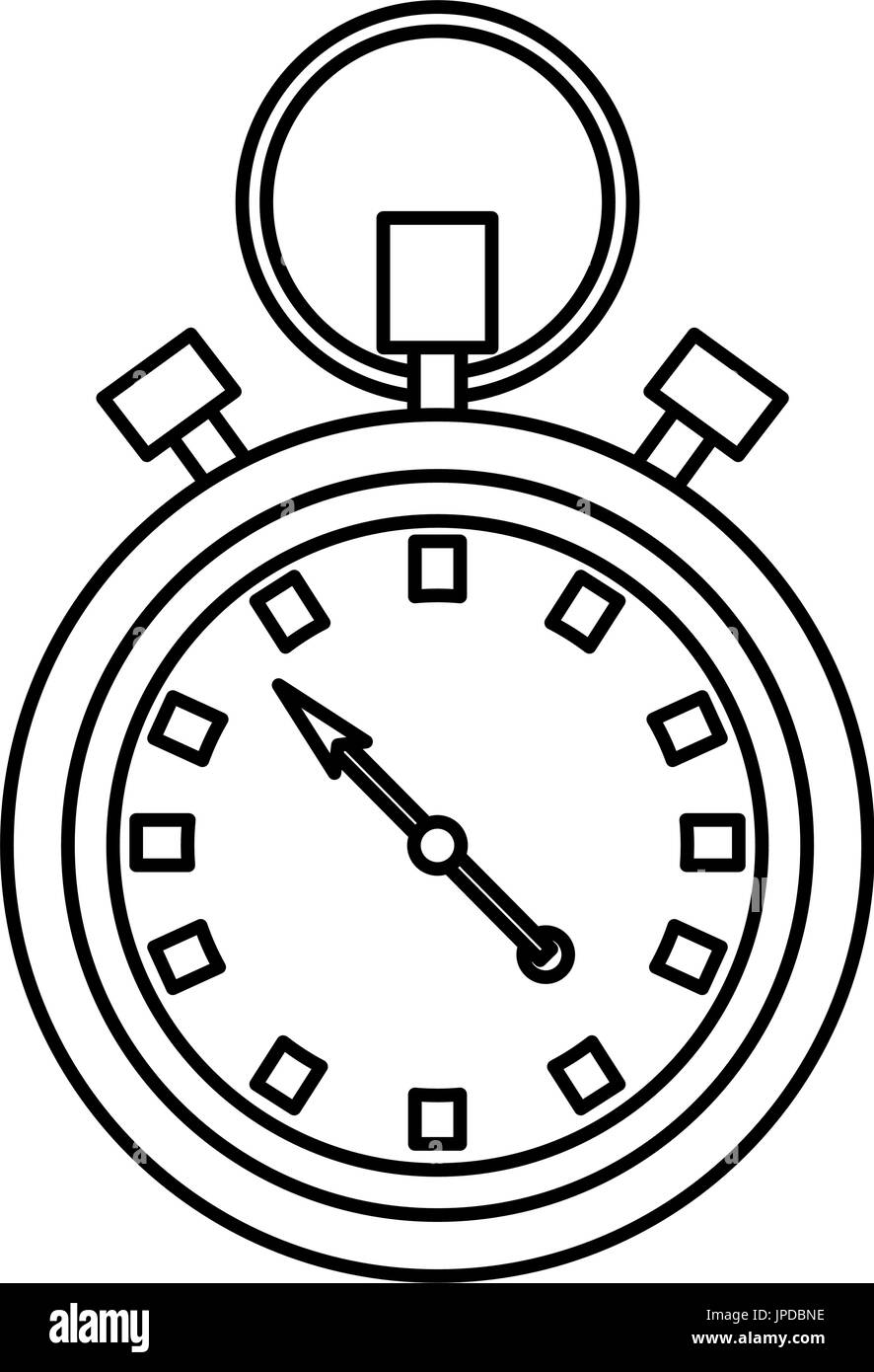 stopwatch chronometer timer countdown time sport Stock Vector Image