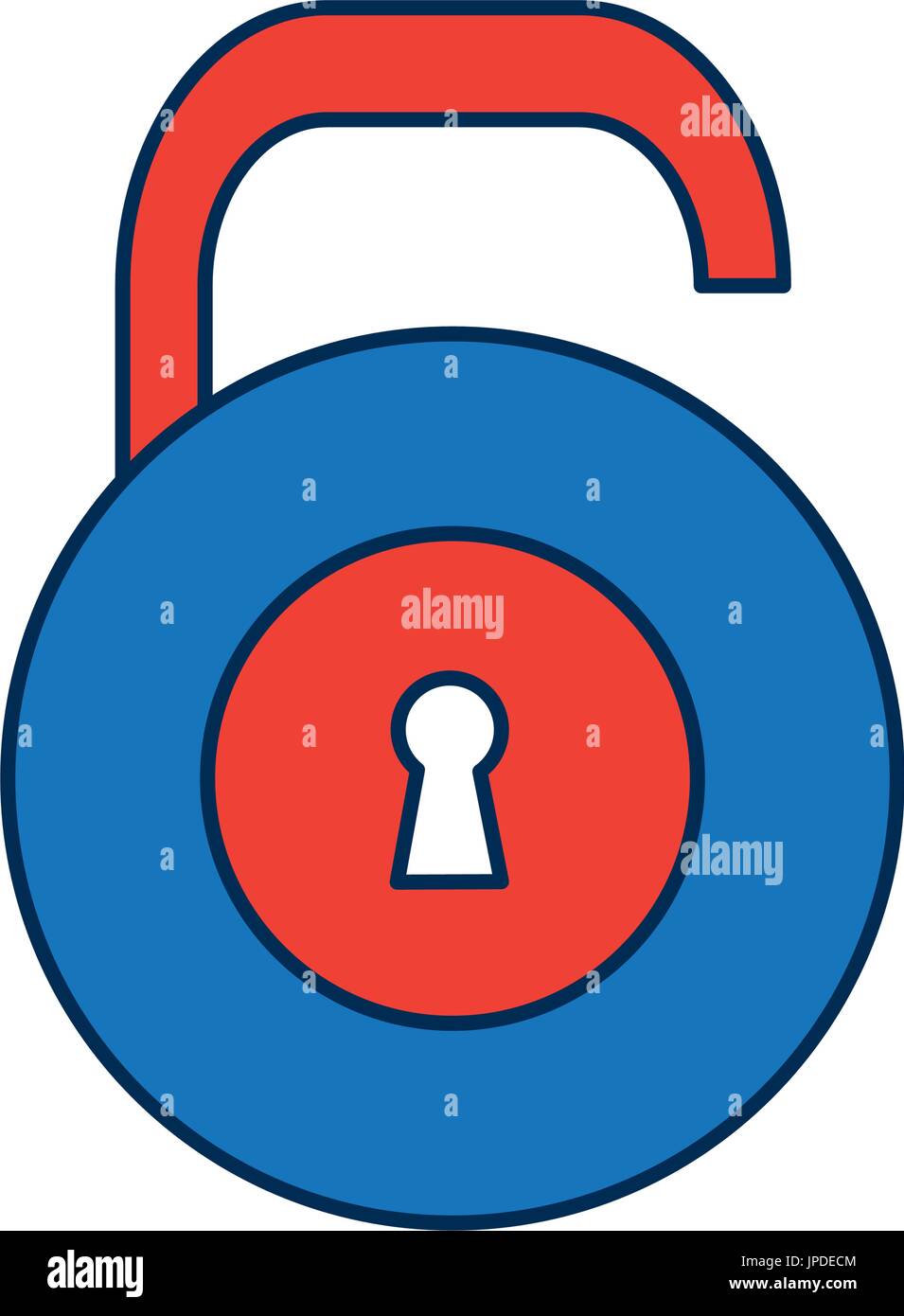 secutiry padlock protection object keyhole Stock Vector Image & Art - Alamy