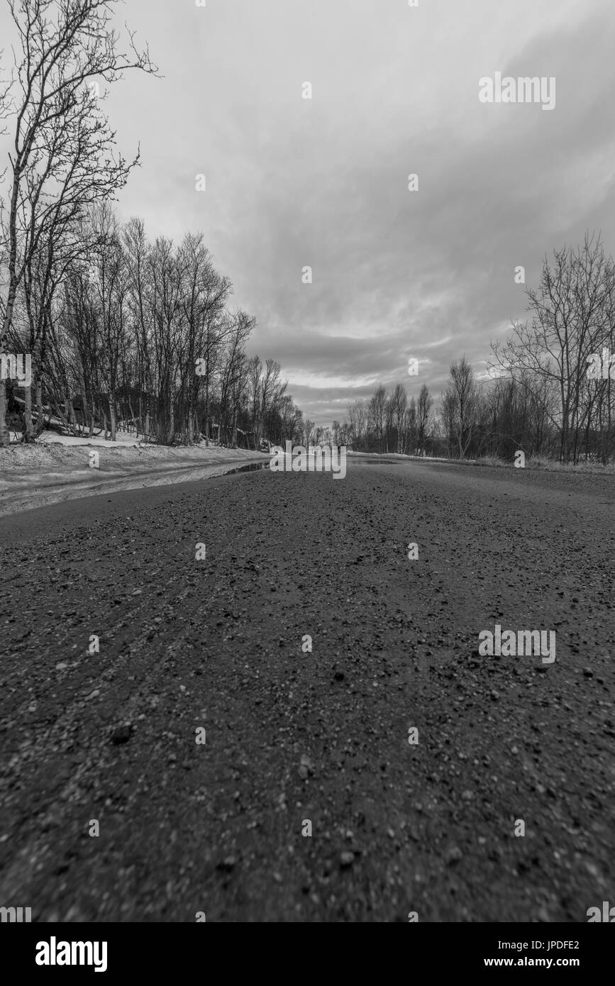 Black road Black and White Stock Photos & Images - Alamy