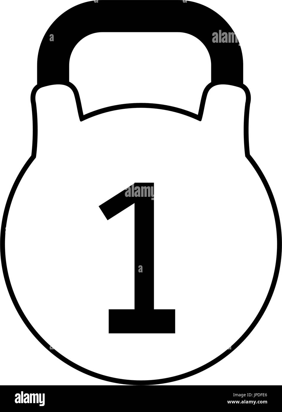 kettlebell icon sport and fitness weight symbol Stock Vector Image ...