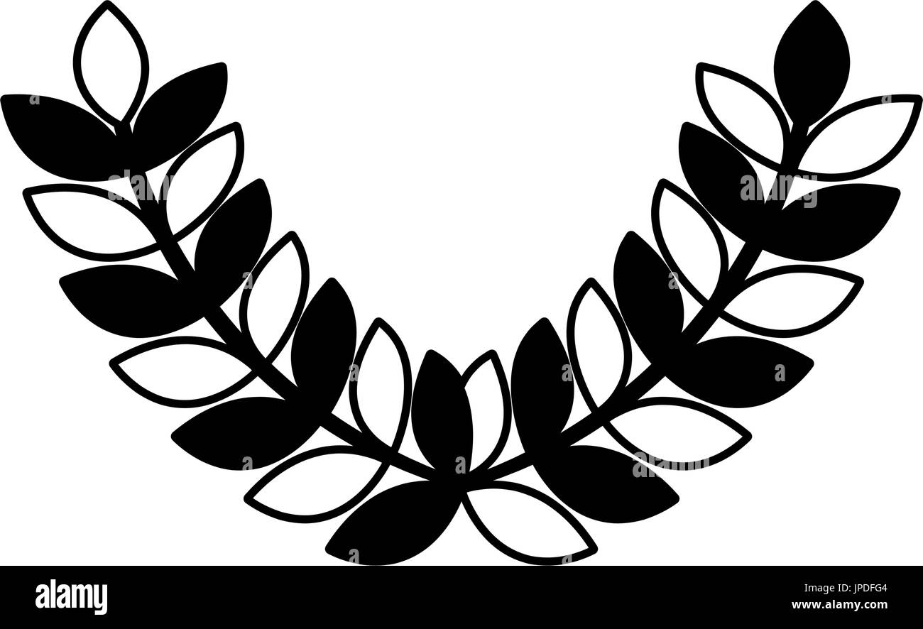 wreath laurel sport decoration winner symbol Stock Vector Image & Art