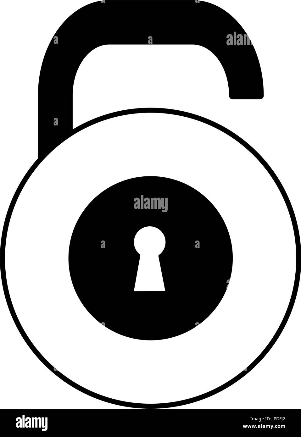 secutiry padlock protection object keyhole Stock Vector Image & Art - Alamy
