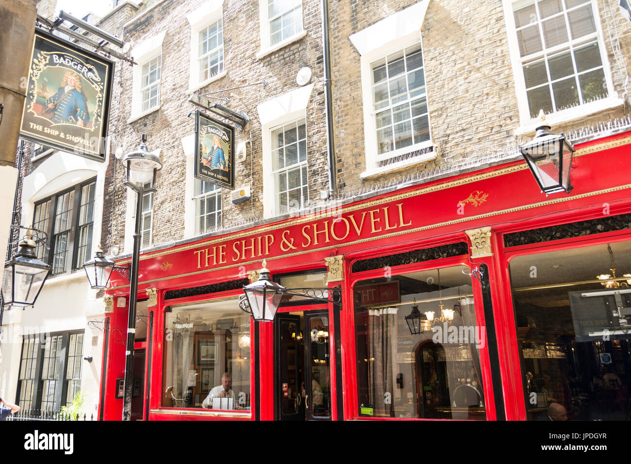 The Ship and Shovel public house on Craven Passage, London, WC2, UK Stock Photo