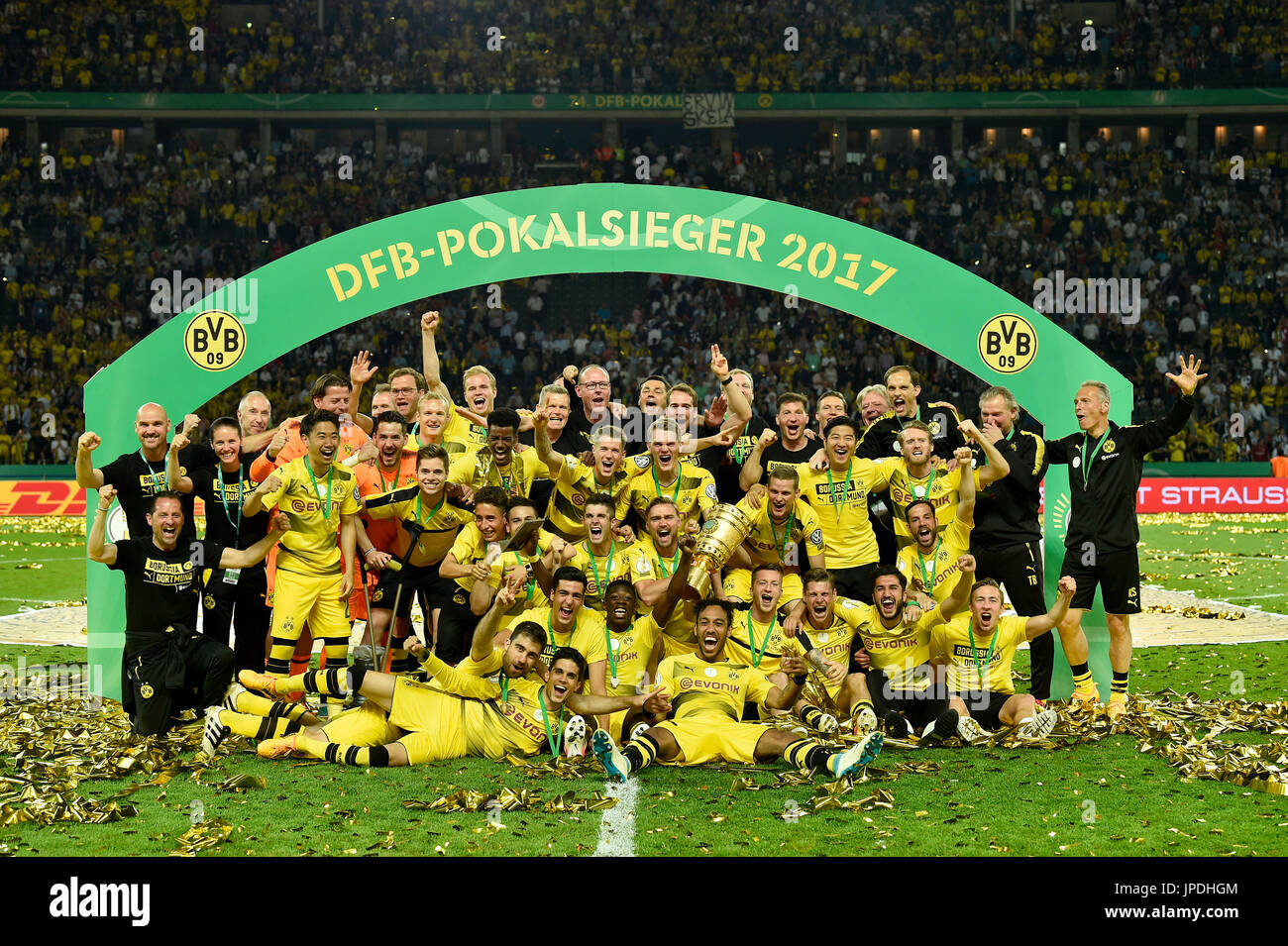 Borussia Dortmund BVB-Autoschal zum DFB-Pokalsieg 2017 one Size