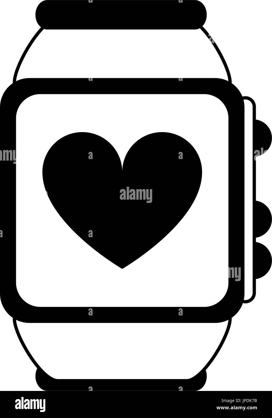 heart rate wrist monitor icon image Stock Vector Image & Art - Alamy