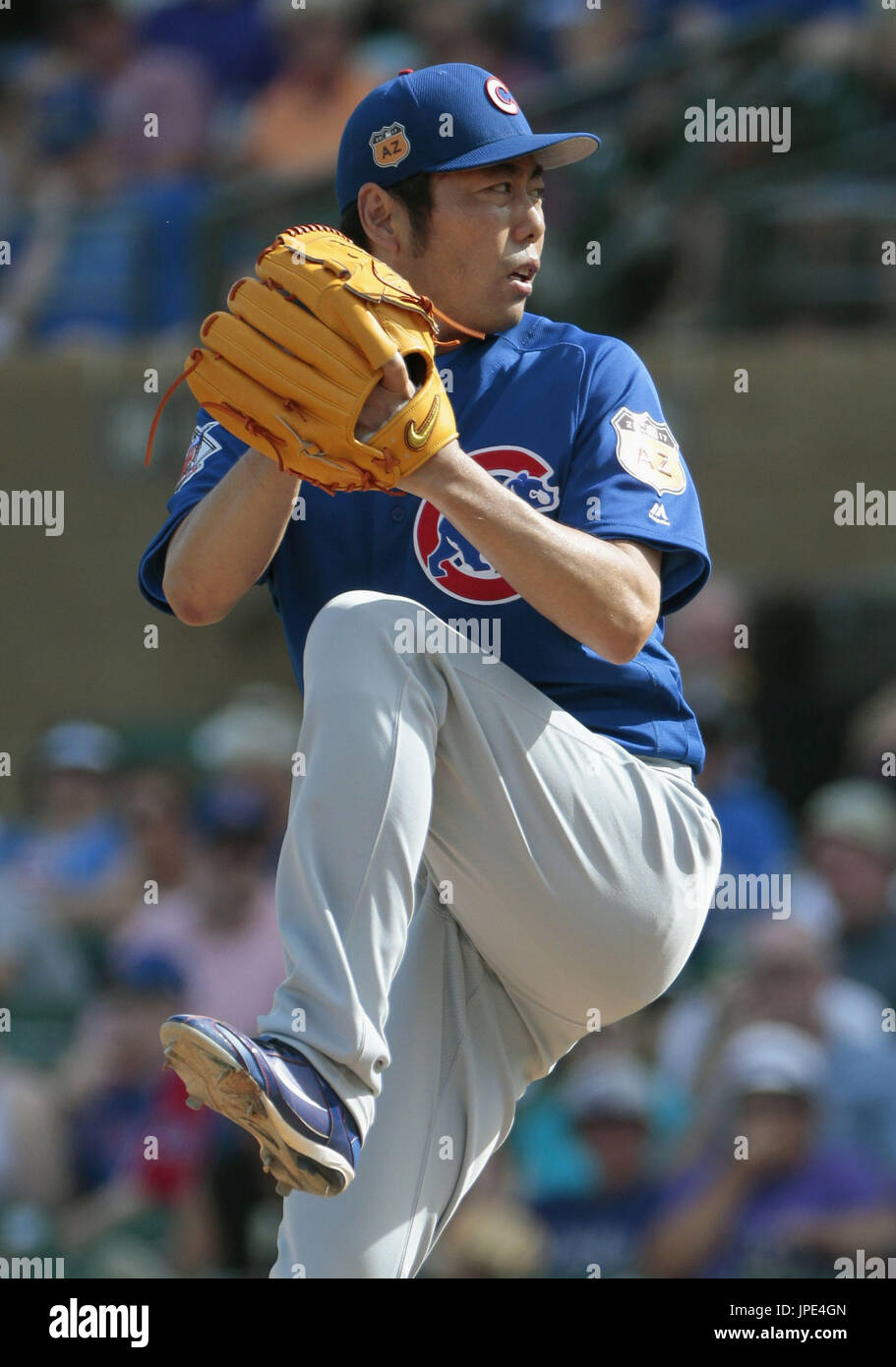 Chicago Cubs Reliever Koji Uehara Throws During The Seventh Inning In A ...