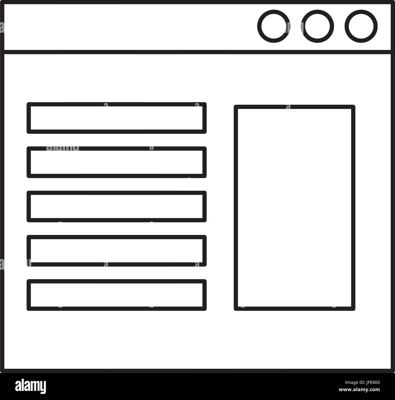 Website page symbol Stock Vector Image & Art - Alamy