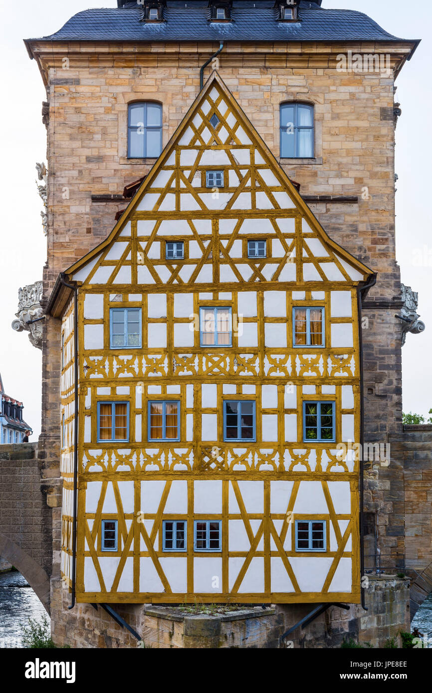 Bamberg, Bavaria, Germany, Europe. The typical houses in the Bamberg