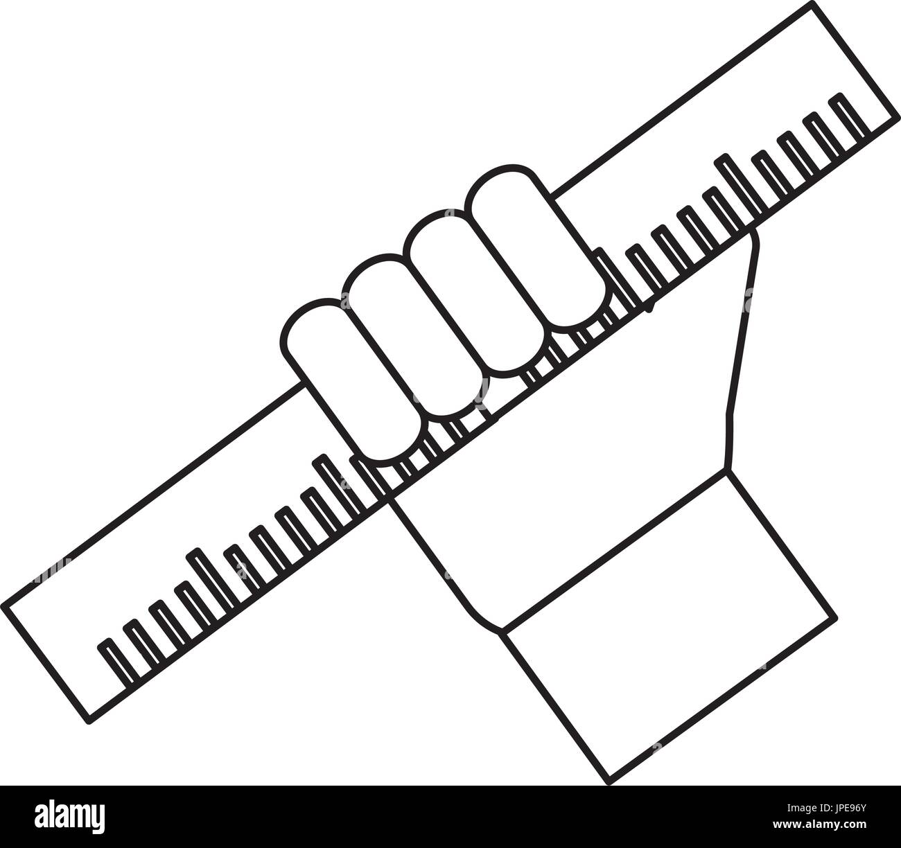 Ruler tool isolated Stock Vector Image & Art - Alamy