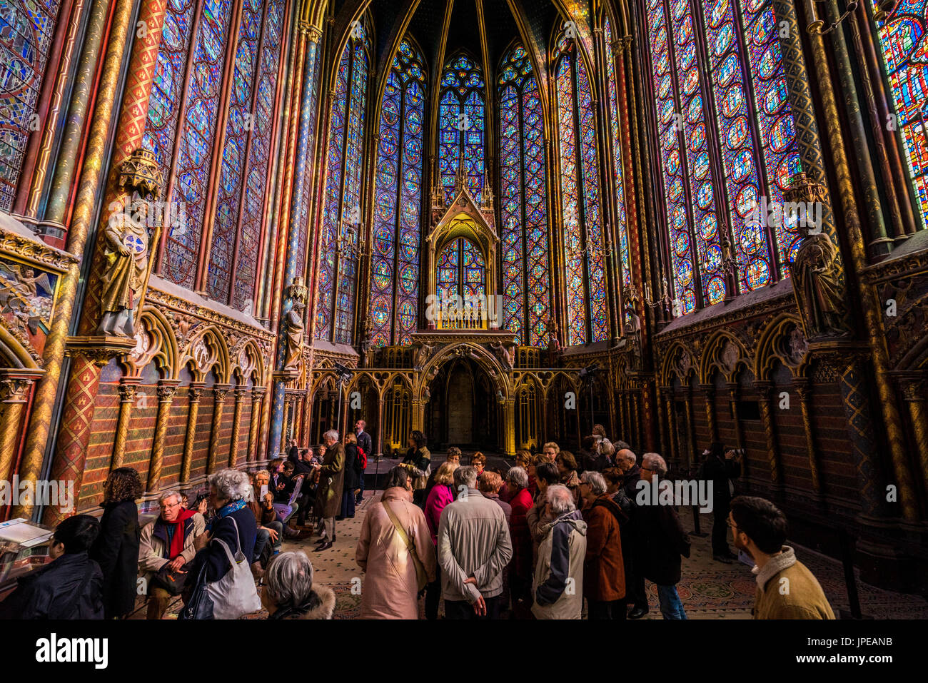 Sainte Chapelle, Paris Stained Glass Windows, Upper Chapel, Paris