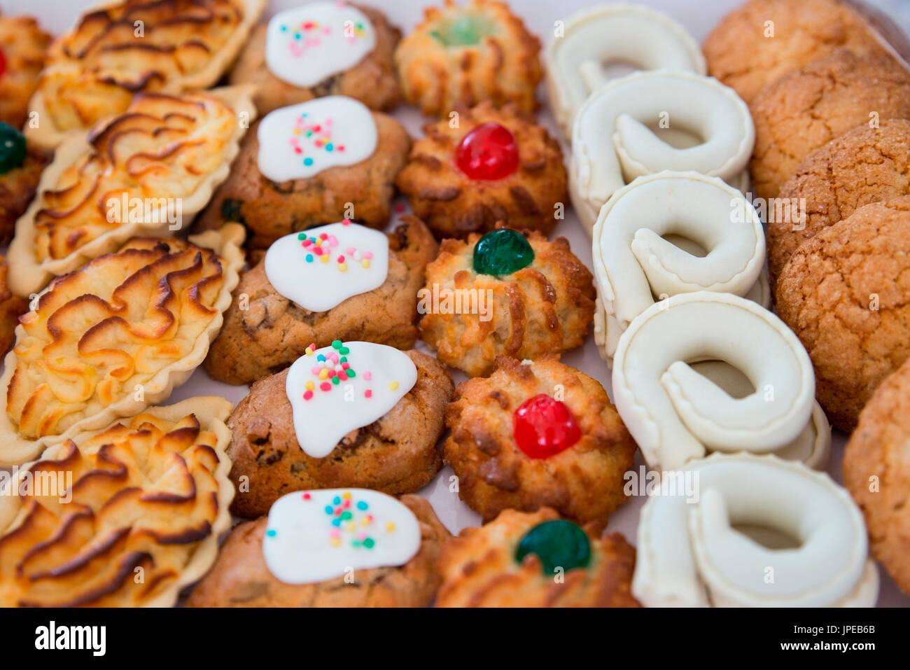 Sardinian sweets, Asinara island, porto torres, sassari province, sardinia, italy, europe. Stock Photo